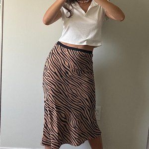 STELEN PRINT MADINA MIDI SLIP SKIRT